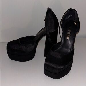 Black Super Pump Black High Heels